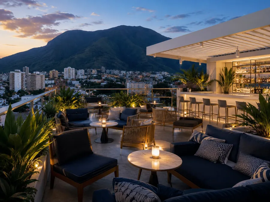 Terraza Rooftop en THE HOTEL CARACAS